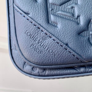 LV TRIO MESSENGER 25 IN BLUE MONOGRAM SHADOW CALFSKIN