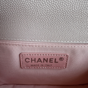 CHANEL BOY BAG MEDIUM 25 IN PINK  CALFSKIN