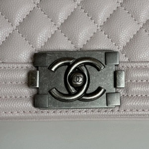 CHANEL BOY BAG MEDIUM 25 IN PINK  CALFSKIN