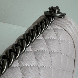 CHANEL BOY BAG MEDIUM 25 IN PINK  CALFSKIN