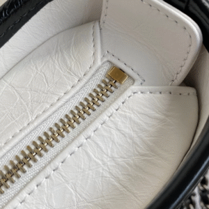 CHANEL GABRIELLE MINI 20 HOBO BAG IN WHITE MIX BLACK