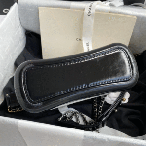 CHANEL GABRIELLE MINI 20 HOBO BAG IN WHITE MIX BLACK