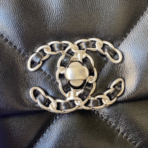 CHANEL CC MEDIUM 26 FLAP BAG IN BLACK LAMBSKIN