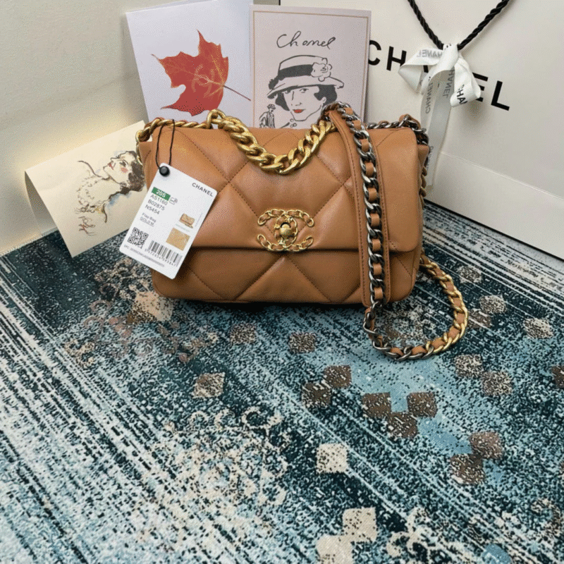 CHANEL MEDIUM 26 FLAP BAG IN PEANUT LAMBSKIN