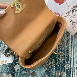 CHANEL MEDIUM 26 FLAP BAG IN PEANUT LAMBSKIN