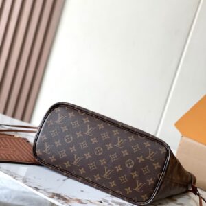 LV NEVERFULL INSIDE OUT MM IN BROWN MONOGRAM CANVAS AND CALFSKIN TRIM