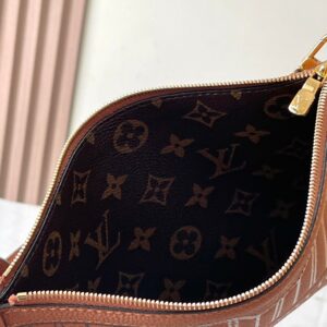 LV NEVERFULL INSIDE OUT MM IN BROWN MONOGRAM CANVAS AND CALFSKIN TRIM