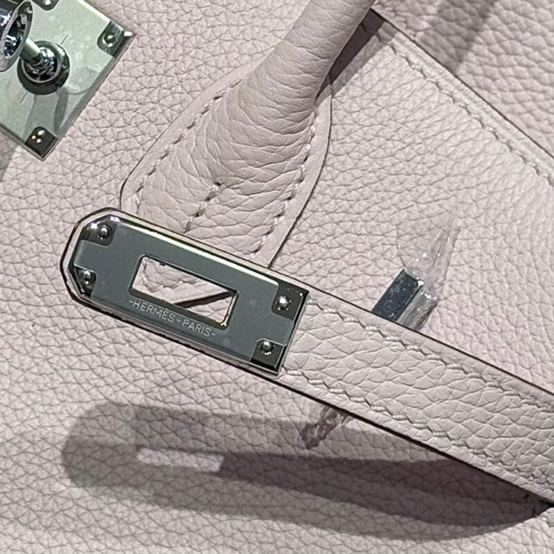 HERMES BIRKIN 25 IN PINK BABY SILVER HARDWARE