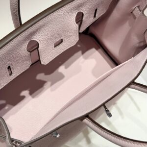 HERMES BIRKIN 25 IN PINK BABY SILVER HARDWARE