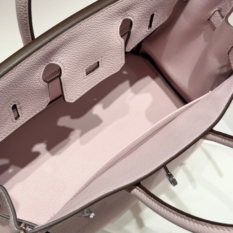 HERMES BIRKIN 25 IN PINK BABY SILVER HARDWARE