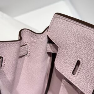 HERMES BIRKIN 25 IN PINK BABY SILVER HARDWARE