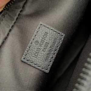 LV ALPHA NANO BAG 24 IN BLACK MONOGRAM SHADOW EMBOSSED COWHIDE