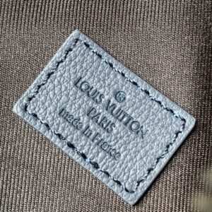 LV DUO CROSSBAG BAG 42 IN BLUE AND WHITE MONOGRAM SHADOW COWHIDE