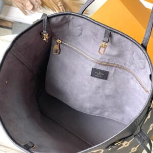 LV NEVERFULL MM IN BLACK CREAM MONOGRAM EMPREINTE LEATHER