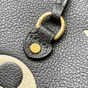 LV NEVERFULL MM IN BLACK CREAM MONOGRAM EMPREINTE LEATHER