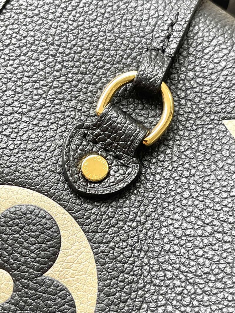 LV NEVERFULL MM IN BLACK CREAM MONOGRAM EMPREINTE LEATHER