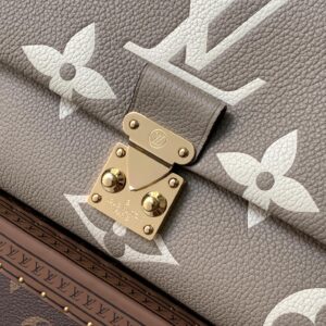 LV MADELEINE 30 IN BEIGE MONOGRAM CALFSKIN EMBOSSED LOGO