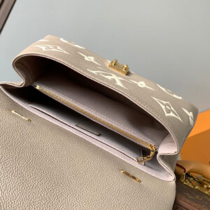 LV MADELEINE 30 IN BEIGE MONOGRAM CALFSKIN EMBOSSED LOGO
