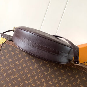 LV LOOP HOBO 38 IN DARK BROWN MONOGRAM CALFSKIN EMBOSSED LOGO
