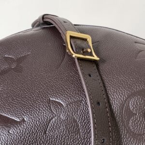 LV LOOP HOBO 38 IN DARK BROWN MONOGRAM CALFSKIN EMBOSSED LOGO