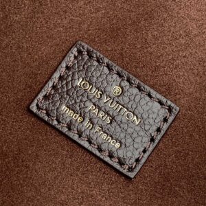 LV LOOP HOBO 38 IN DARK BROWN MONOGRAM CALFSKIN EMBOSSED LOGO