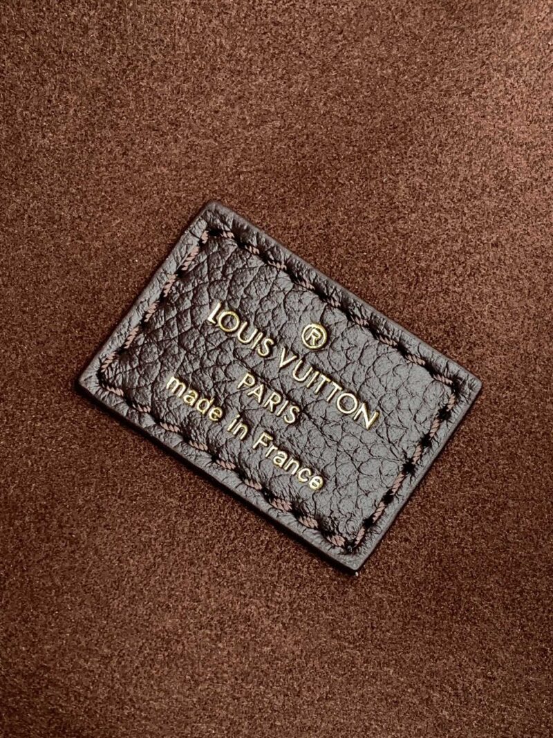 LV LOOP HOBO 38 IN DARK BROWN MONOGRAM CALFSKIN EMBOSSED LOGO