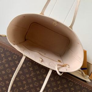 LV NEVERFULL 32 LIGHT BEIGE MONOGRAM EMPREINTE LEATHER