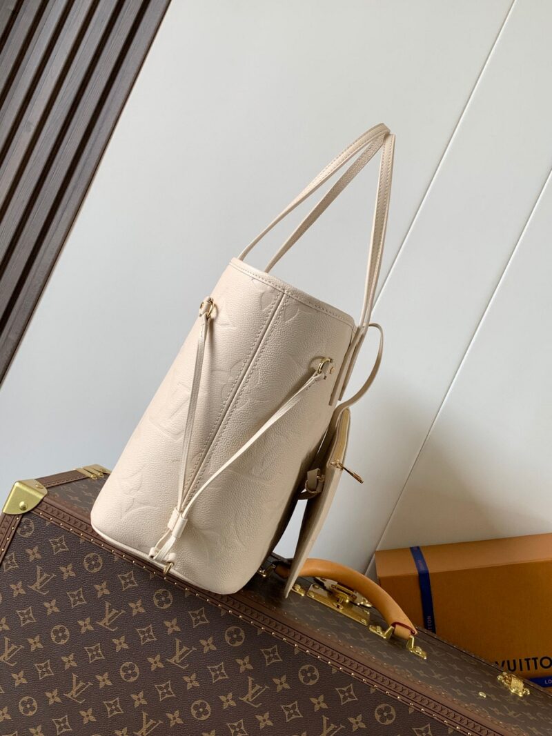 LV NEVERFULL 32 LIGHT BEIGE MONOGRAM EMPREINTE LEATHER