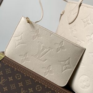 LV NEVERFULL 32 LIGHT BEIGE MONOGRAM EMPREINTE LEATHER