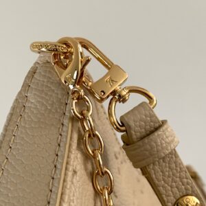 LV EASY POUCH ON STRAP 19 IN BEIGE MONOGRAM EMPREINTE LEATHER