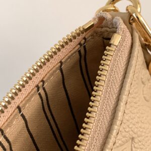 LV EASY POUCH ON STRAP 19 IN BEIGE MONOGRAM EMPREINTE LEATHER
