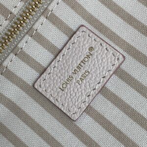 LV NEVERFULL MM TOTE BAG 32 IN WHITE MIX PINK CALFSKIN