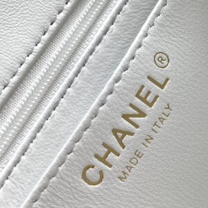 CHANEL MEDIUM 25 CLASSIC BAG IN LIGHT PINK MIX BLACK WOOL TWEED