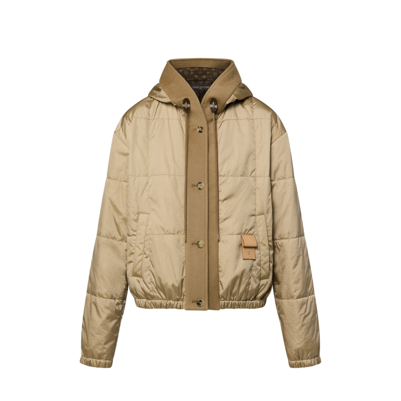 Replica Louis Vuitton Hooded Quilted Ripstop Jacket