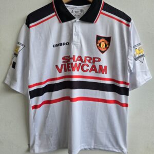1997-98 Manchester United Five-Sleeve Jersey - David Beckham Edition