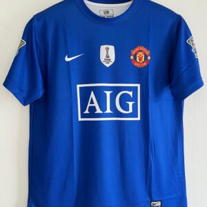 Relive Ronaldo’s Brilliance with the 2008-09 Manchester United Away Jersey(blue)