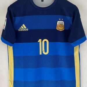 2014 World Cup Final Argentina Jersey - Messi Captain’s Edition-embroidery