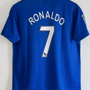Relive Ronaldo’s Brilliance with the 2008-09 Manchester United Away Jersey(blue)