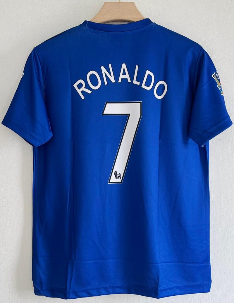 Relive Ronaldo’s Brilliance with the 2008-09 Manchester United Away Jersey(blue)