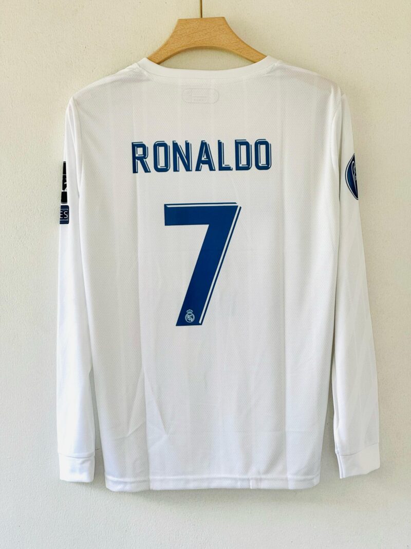 rn-image_picker_lib_temp_9b6f5c9e-71e4-43d6-9e7c-90ef18ce4c4e 2017-18 Real Madrid Home Jersey – Cristiano Ronaldo Full Sleeve Embroidery Edition