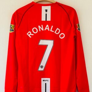 2007-08 Manchester United Home Jersey – Cristiano Ronaldo Full sleeve Embroidery Edition