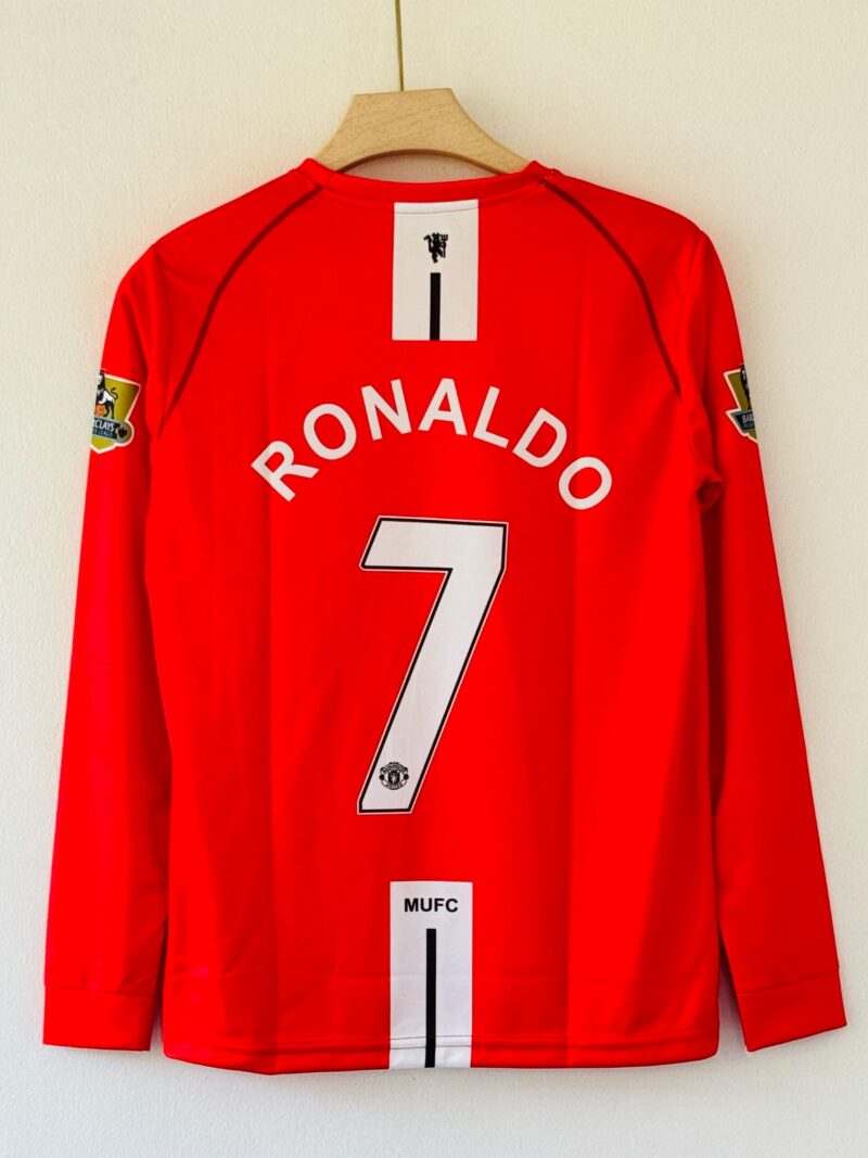2007-08 Manchester United Home Jersey – Cristiano Ronaldo Full sleeve Embroidery Edition