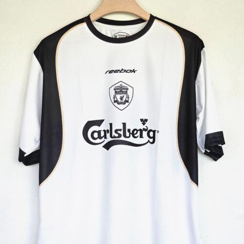 2001-02 Liverpool Away Jersey - Five-Sleeve Gerrard Edition