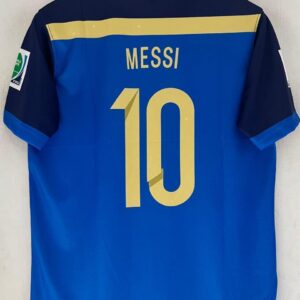 2014 World Cup Final Argentina Jersey - Messi Captain’s Edition-embroidery