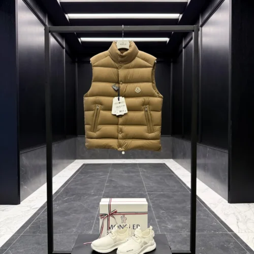 src_0-101 Replica Moncler Tibb Vest Khaki Quilted Style Reps - RepLuxe