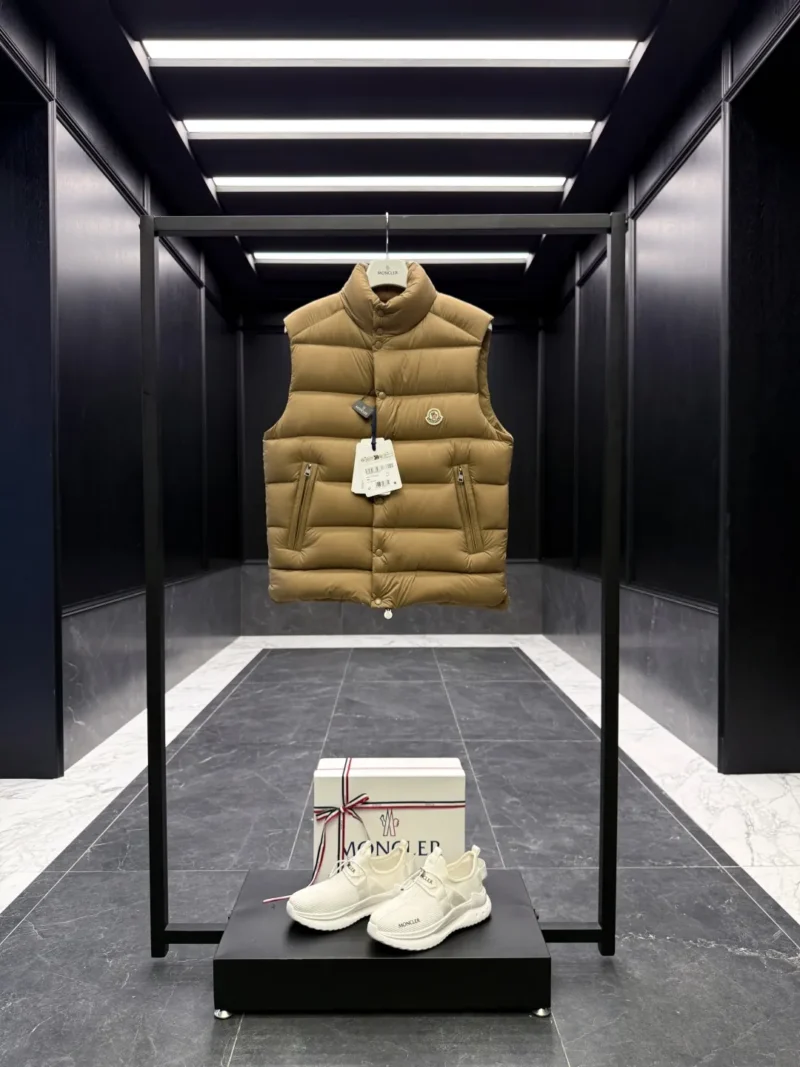 Replica Moncler Tibb Vest Khaki Quilted Style Reps - RepLuxe