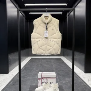 Replica Moncler Vendavel Quilted Vest Beige Men Reps - RepLuxe