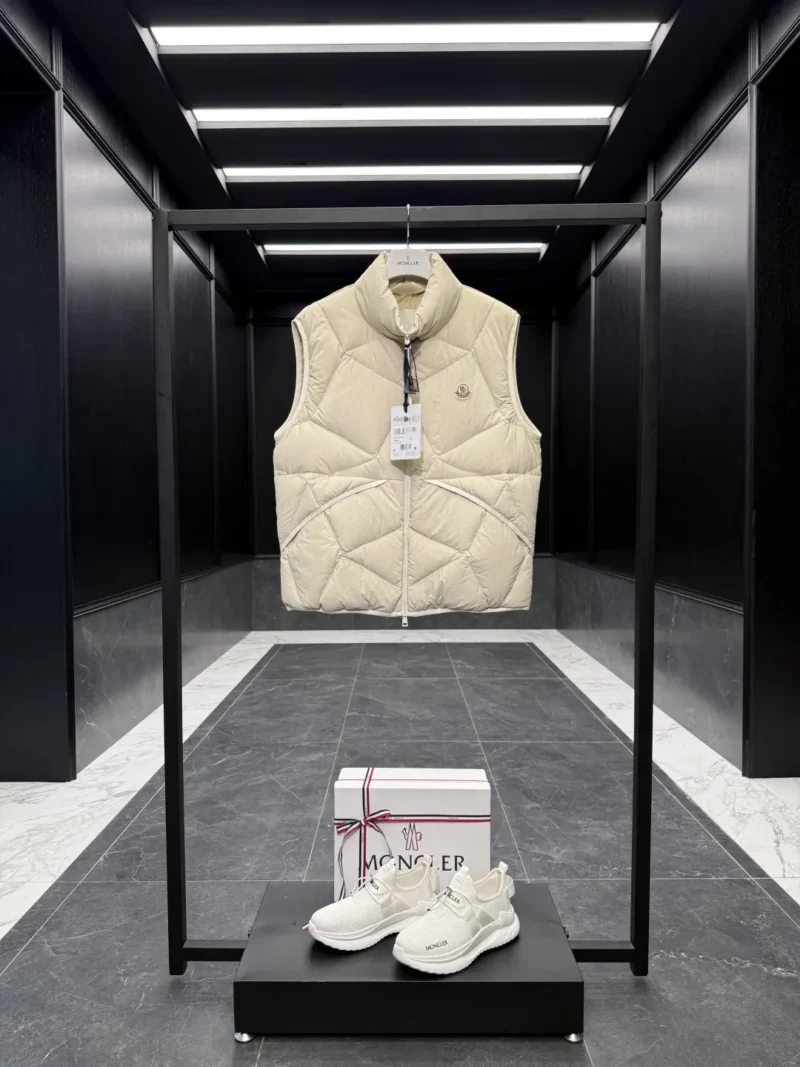 Replica Moncler Vendavel Quilted Vest Beige Men Reps - RepLuxe