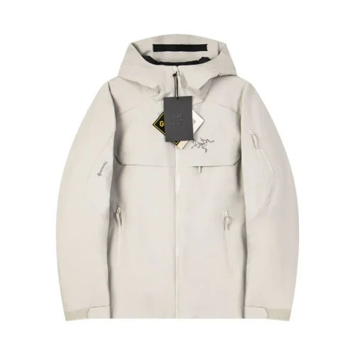 Replica Arc'teryx Macai Jacket Light Grey Hooded Reps - RepLuxe
