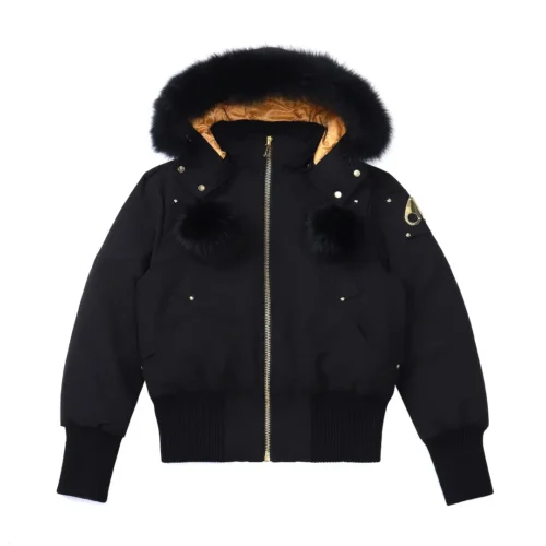src_0-112 Replica Moose Knuckles Gold Scissor Jacket Black Bomber Reps - RepLuxe